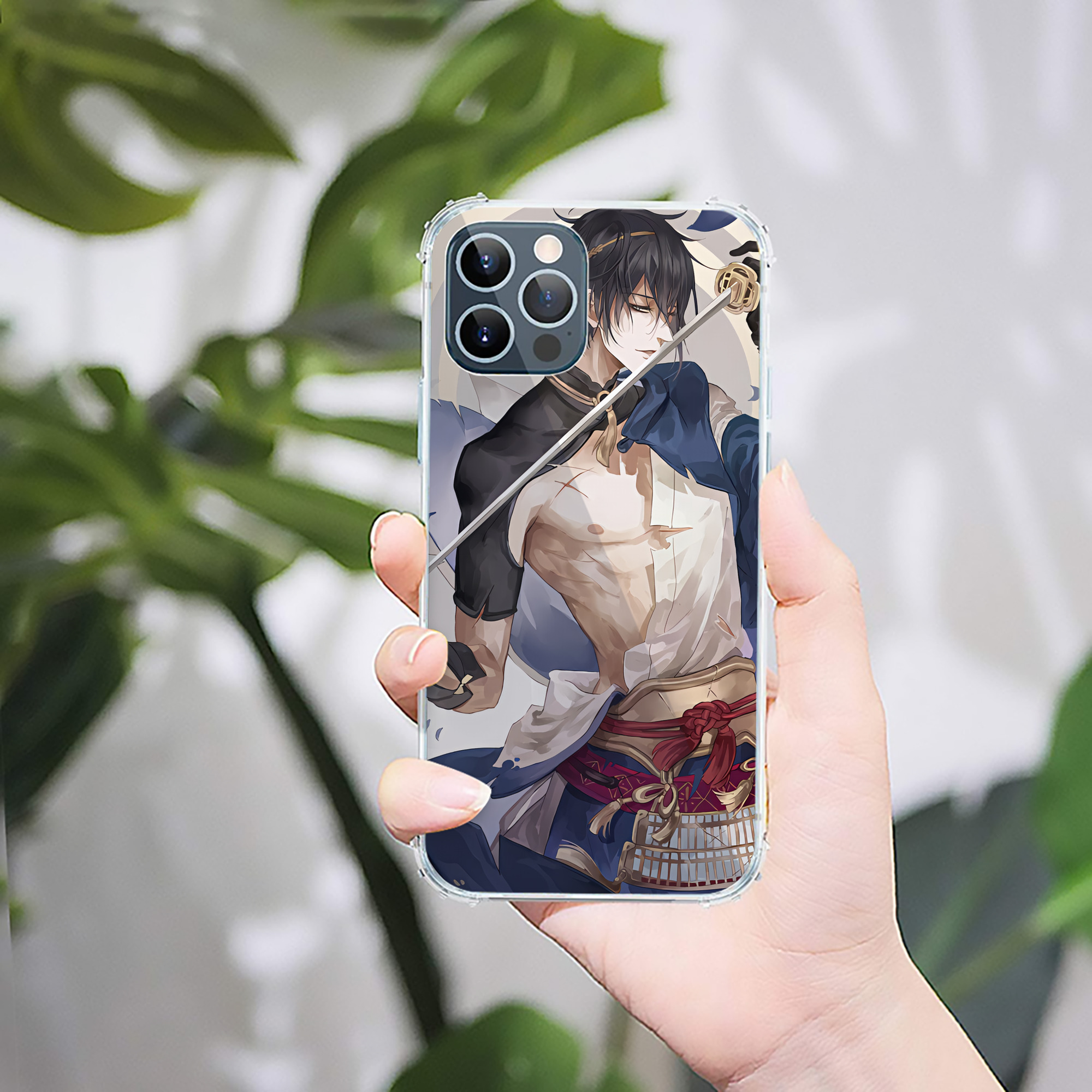 （画像用） 刀剣乱舞 Touken Ranbu 【iPhone 12シリーズ対応】透明スマホケース（クリアソフトケース）